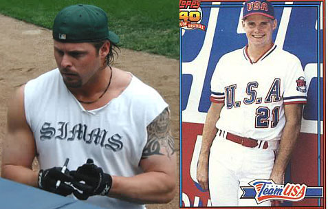 Giambi shifts toward defense